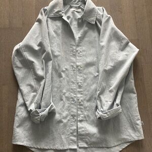 Anian long sleeve button up shirt light blue